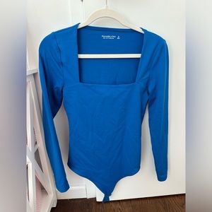 Abercrombie blue long sleeve bodysuit
